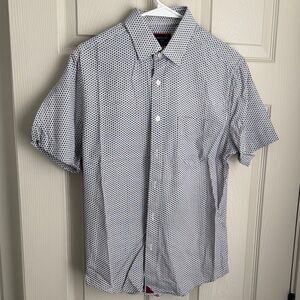 UNTUCKit Men's Black and White Geometric Shirt